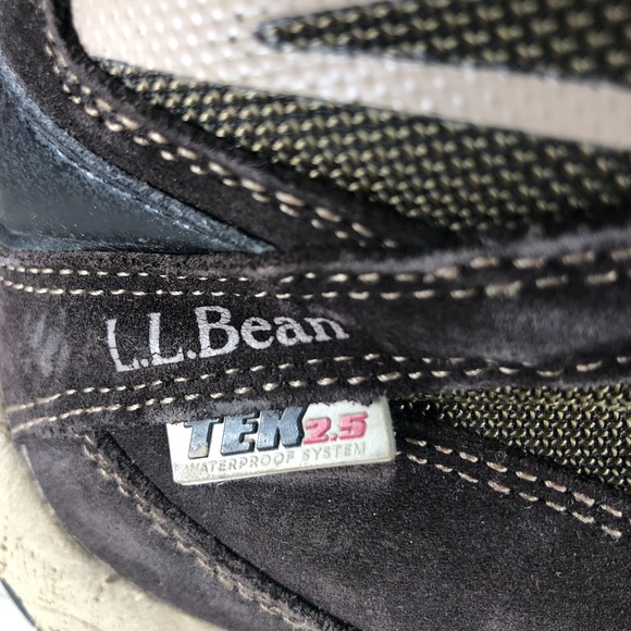 LL Bean Trail Hiking Boots Suede Tek 2.5 Waterproof Brown Men 9.5 - Picture 12 of 13